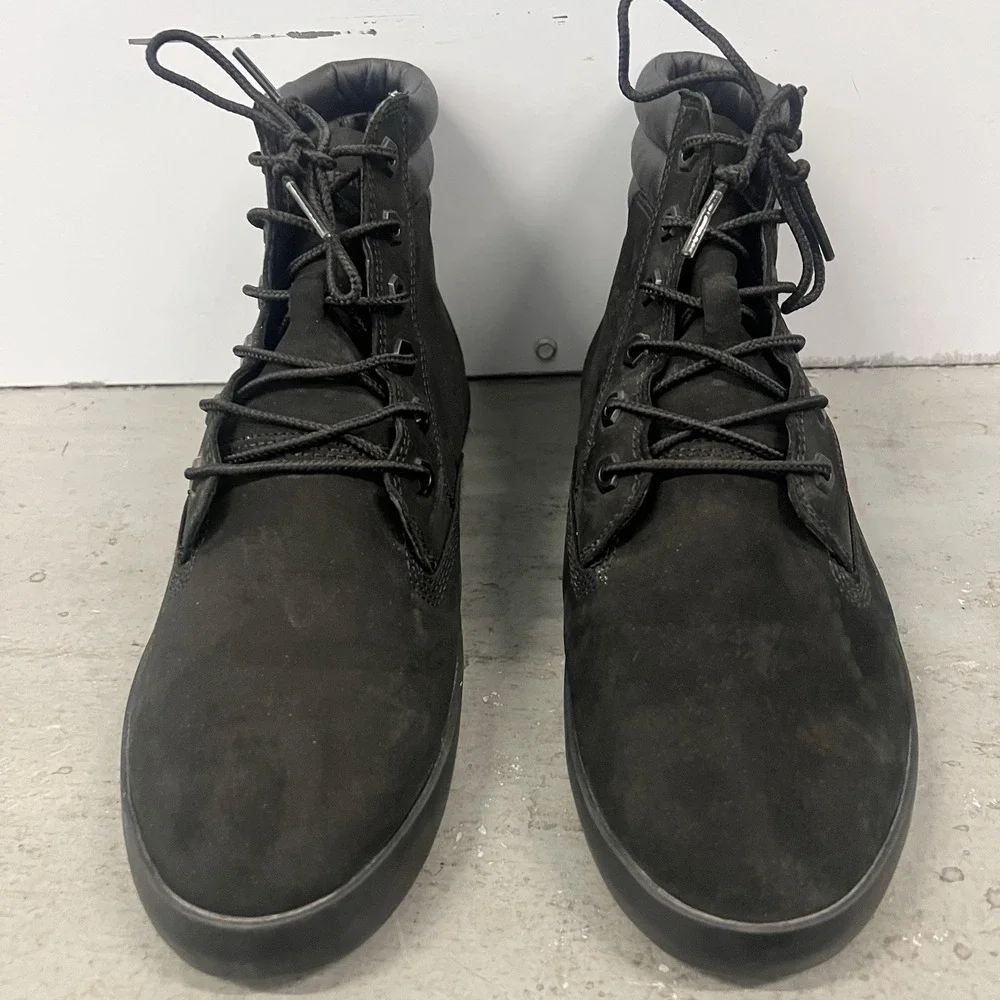 Timberland Dausette Sneaker Boots Womens Size 10 Black Leather Casual Shoes - Picture 7 of 9